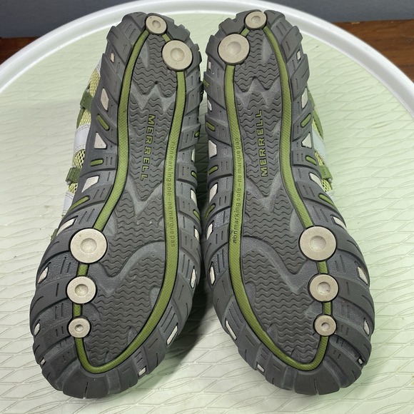 Merrell Waterpro Z-Rap Junior-kids Hiking‎ Shoes Olive Green/Gray Size 5US - Picture 10 of 11